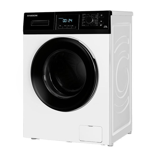 تصویر ماشین لباسشویی ایکس ویژن مدل TM84-BWBL رنگ سفید