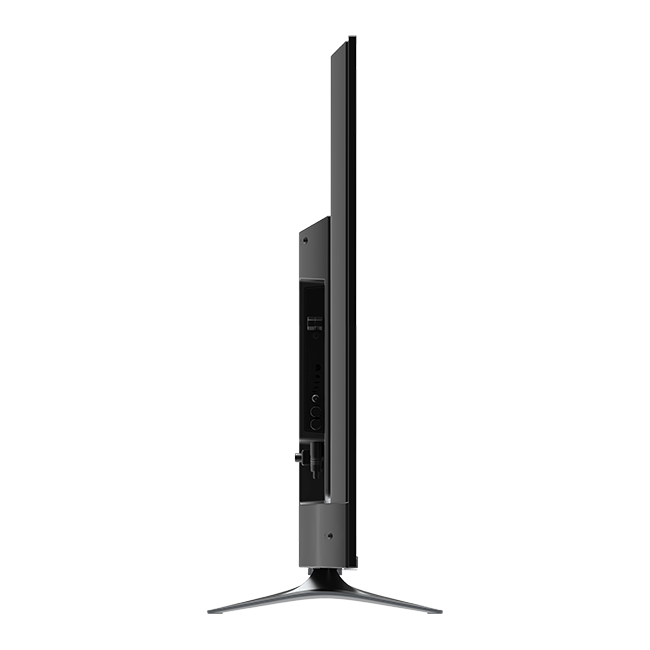 تصویری از نیم رخ سمت راست تلویزیون UHD 4K هوشمند ایکس‌ویژن سری 6 مدل XCU675
