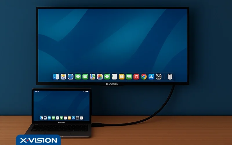 اتصال مک بوک به تلویزیون با استفاده از کابل HDMI