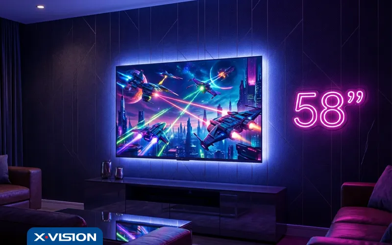 تلویزیون 58 اینچ ایکس ویژن
